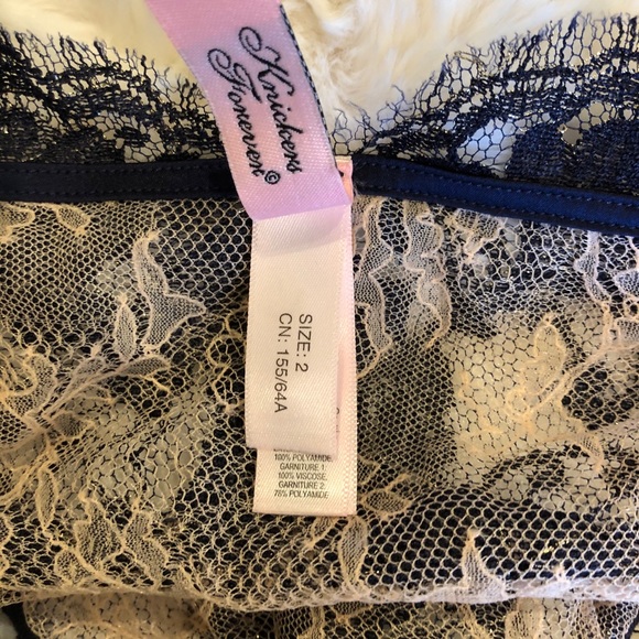 AP Mimosa Peach and Navy bra and brief 34D and AP2 - Picture 9 of 9